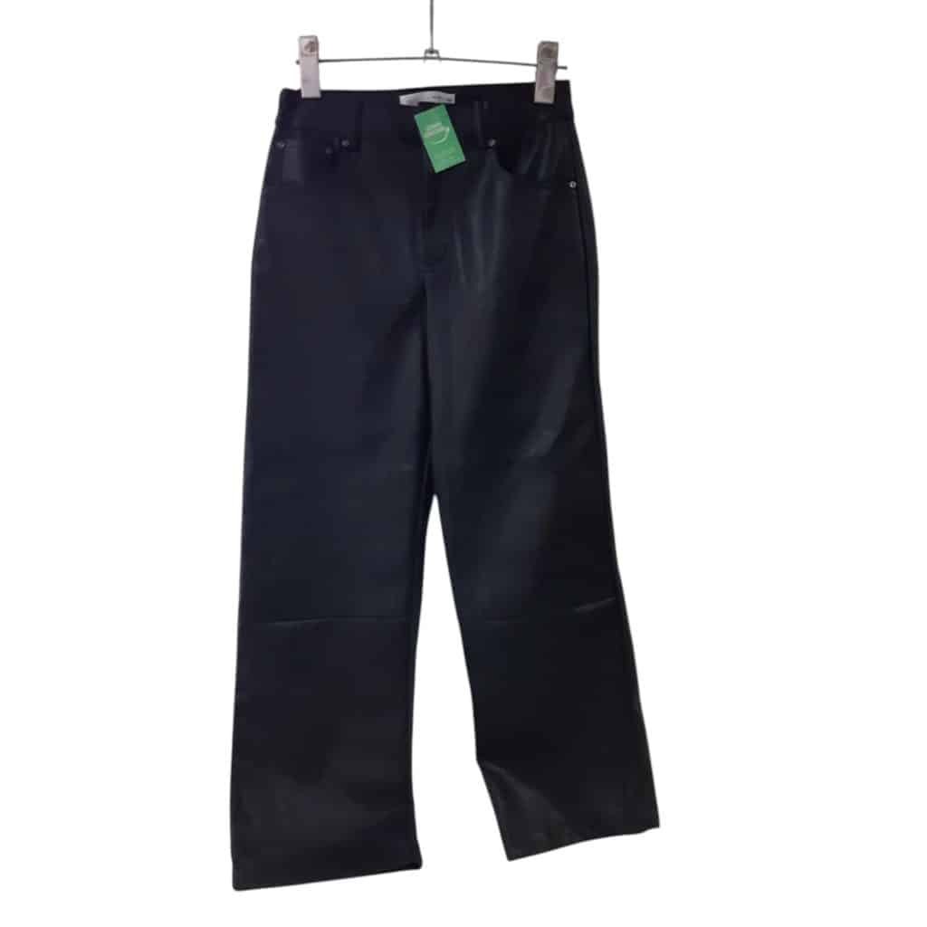 PANTALON CUERINA NEGRO ZARA T11/12