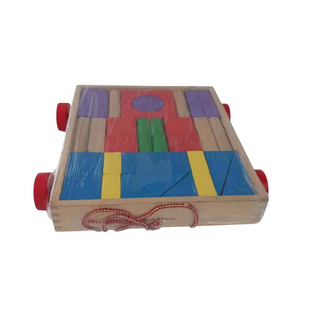 CARRITO MADERA CON PIEZAS GEOMETRICAS MELISSA DOUG