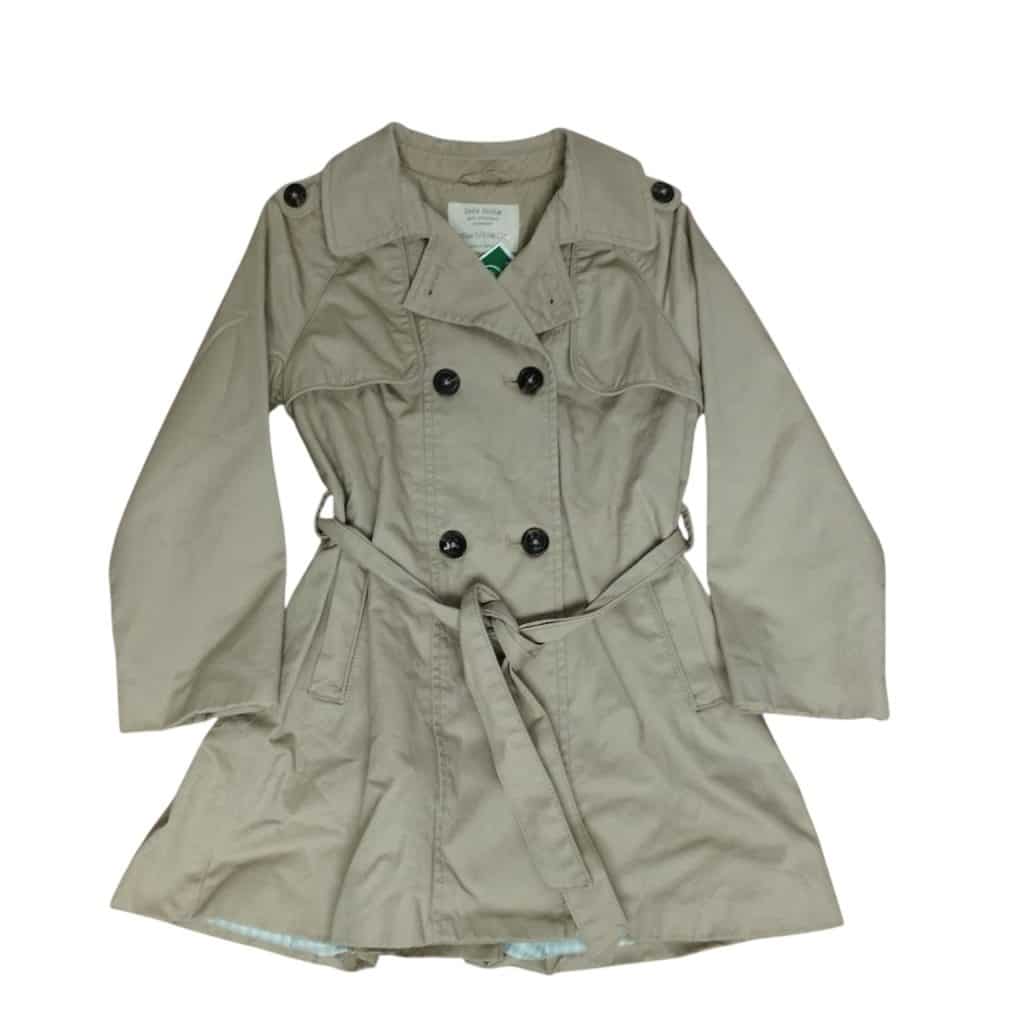 GABARDINA BEIGE INTERIOR CUADRILLE ZARA T 5/6