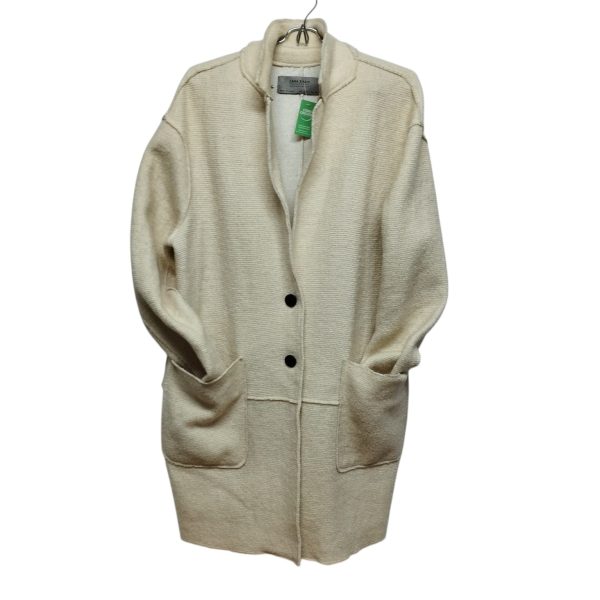 CHAQUETA TEJIDA CREMITA ZARA T L FR ROCE