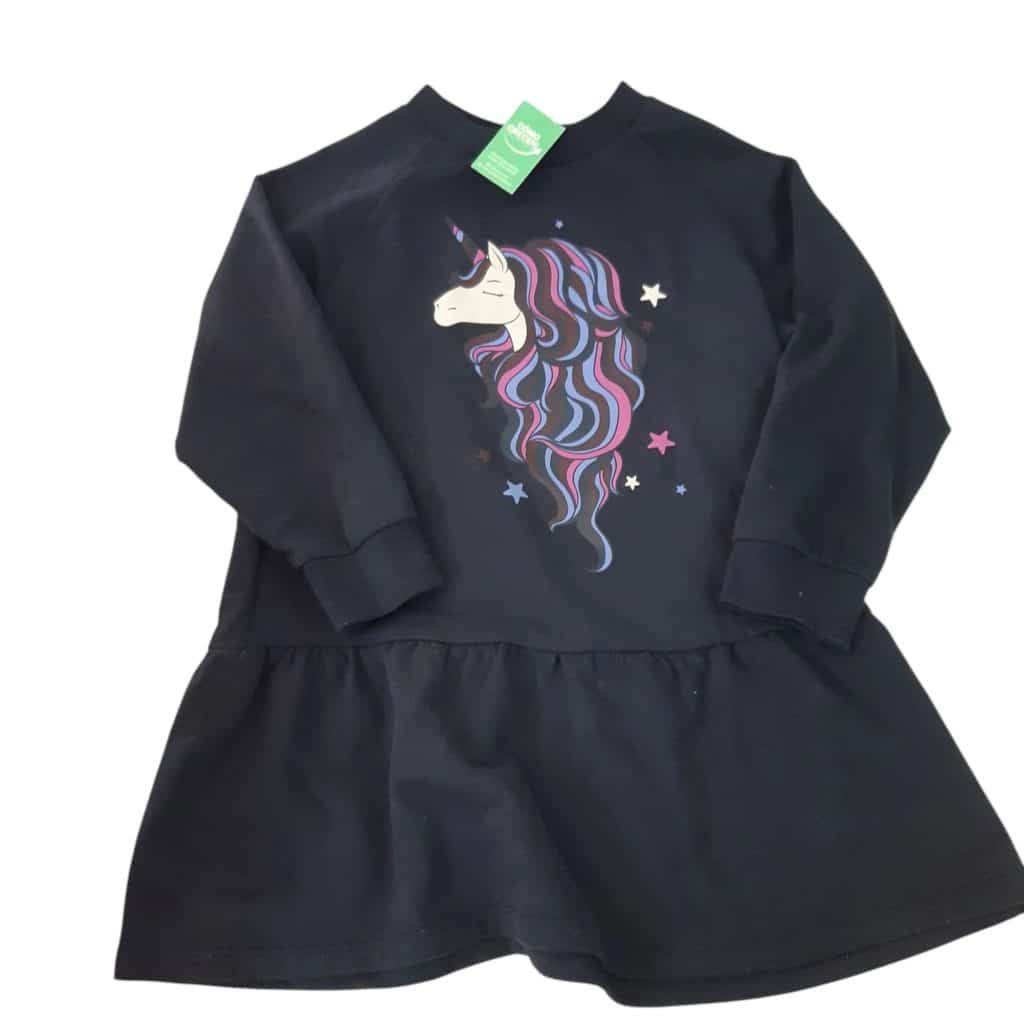 VESTIDO ALG AZUL M/L UNICORNIO NAME IT T6