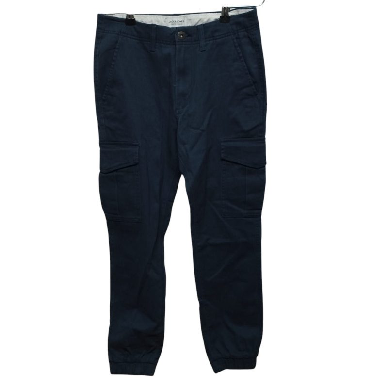 babucha cargo gabardina azul jack & jones t 28/30 nueva