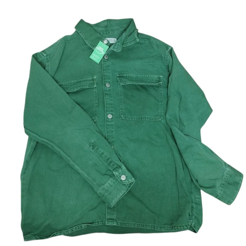 SOBRECAMISA VERDE BOLSILLOS GRANDES ZARA T13/14