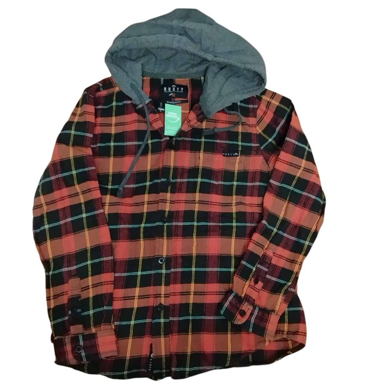 CAMISA VIYELA CUADROS CAPUCHA RUSTY T 12 GT
