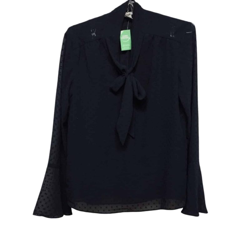 BLUSA GASA AZUL CIRCULOS MOÑA  H&M T 36
