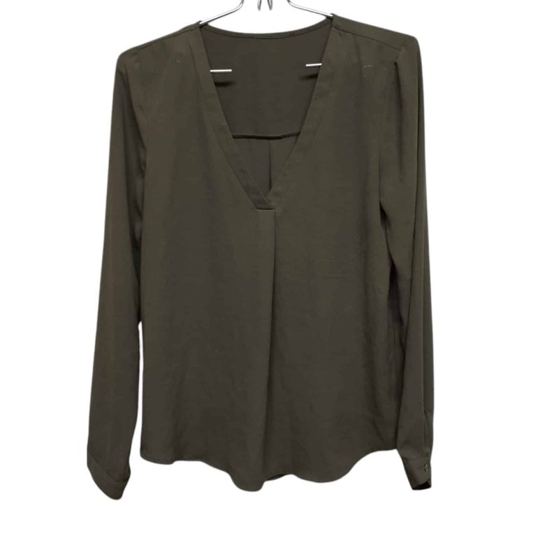 BLUSA VERDE TIPO GASA ESC EN V SIN MARCA T M APROX