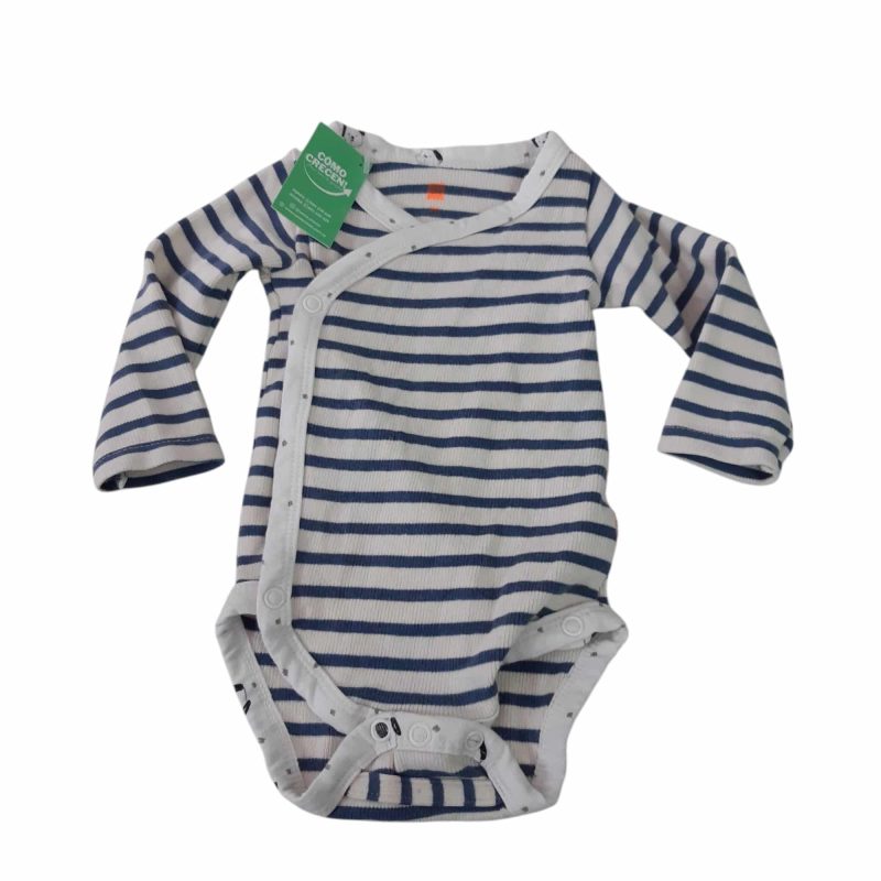 BODY RAYADO BCO AZUL CRUZADO INT SELLO FLUO 3M APROX