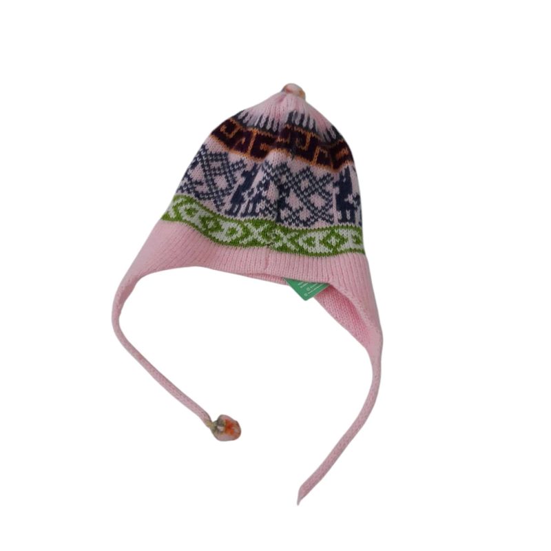 GORRO LANAROSA BORDO LLAMAS AZULES