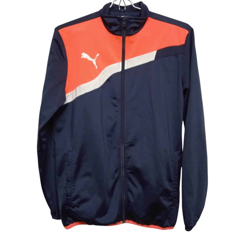 CAMPERA DEPORTIVA AZUL NARANJA BCO PUMA T 14
