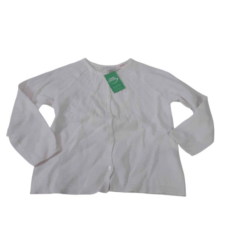SACO BCO ZARA T3/4 COMO RAYOS CALADITOS EN TONO