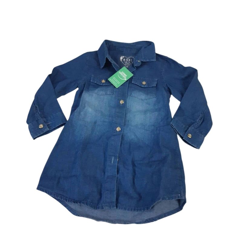 VESTIDO JEAN M/L PRIMARK T12/18M