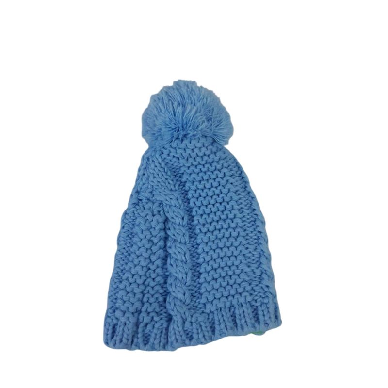 GORRO LANA CELESTE POMPON BB