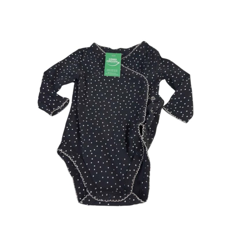 BODY GRIS PUNTITOS BLANCOS CARTERS T3M