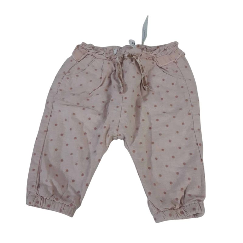 PANTALON ROSADO LUNARES FORRADO ZARA T3/6M