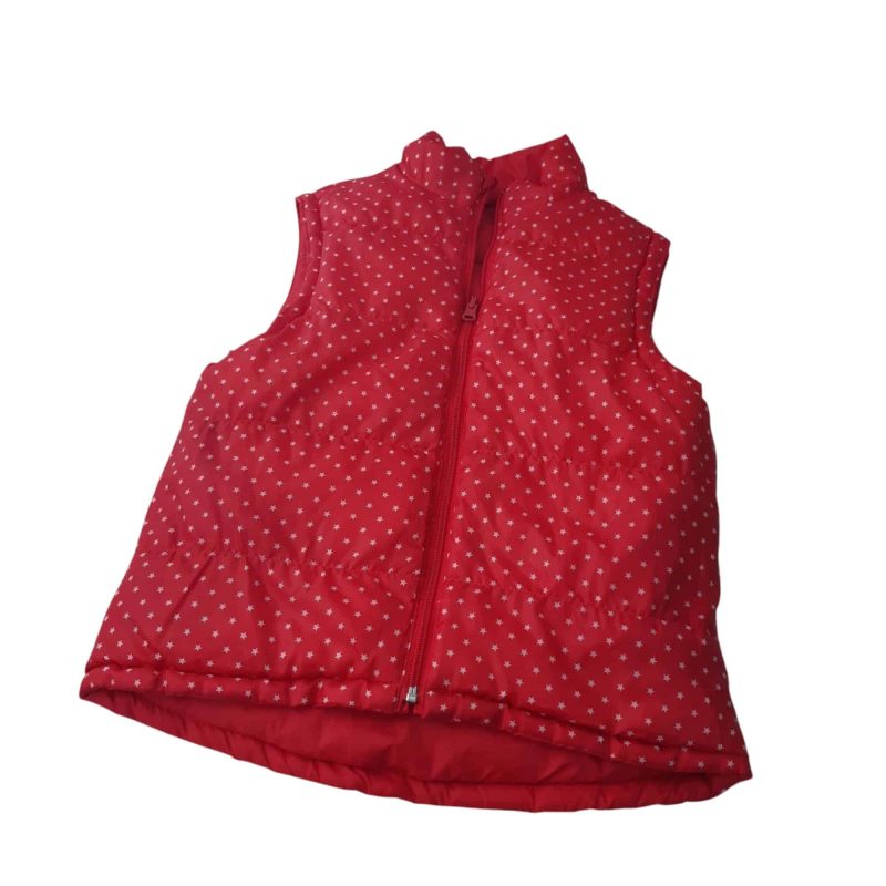 CHALECO REVERSIBLE ROJO Y ROJO CON ESTRELLAS 13/14 SHEIN