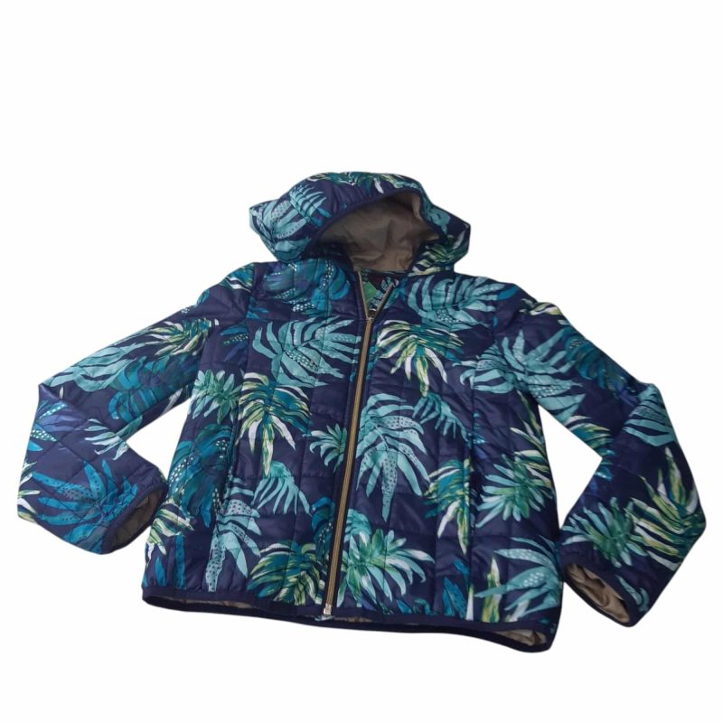 CAMPERA AZUL HOJAS VERDES CELESTES CATIMINI T14