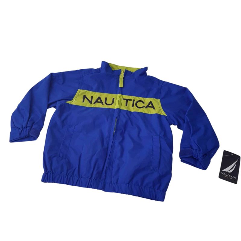 CAMPERA NYLON AZUL VERDE NAUTICA NUEVA T12M