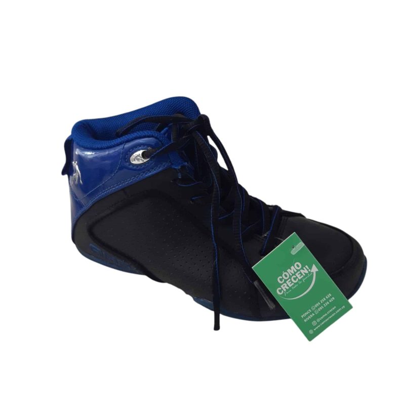 CHAMPIONES BOTITA NEGRO AZUL ESTILO BASQUET T33 19.5CM AND1