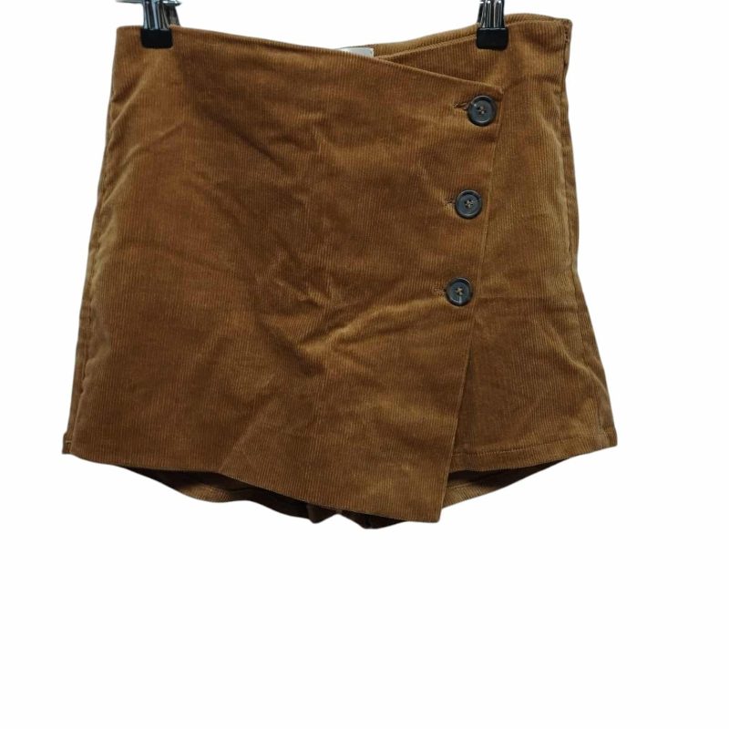POLLERA SHORT PANA MARRON BOTONES ZAMORA T S