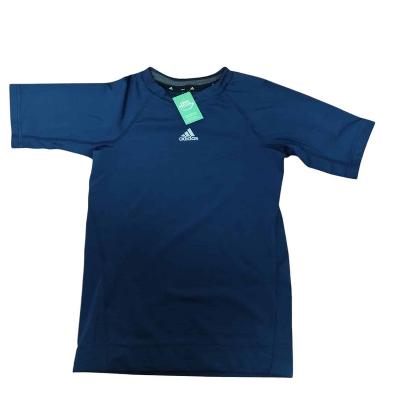 REMERA DEPORTIVA AZUL GRIS ADIDAS T L-14/16