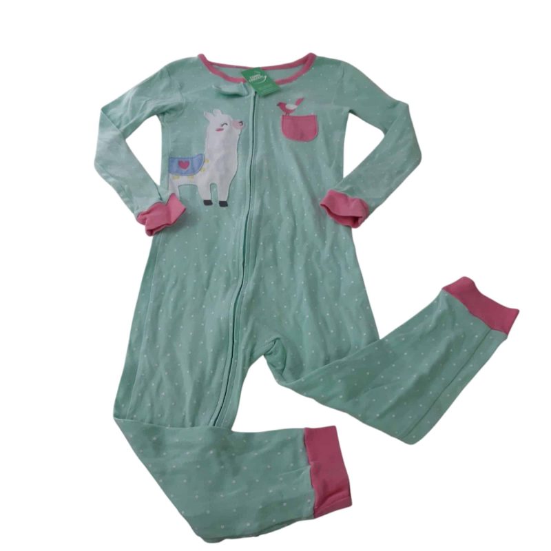 PIYAMA ALG VERDE AGUA ROSADO LLAMA CARTERS T4 FR
