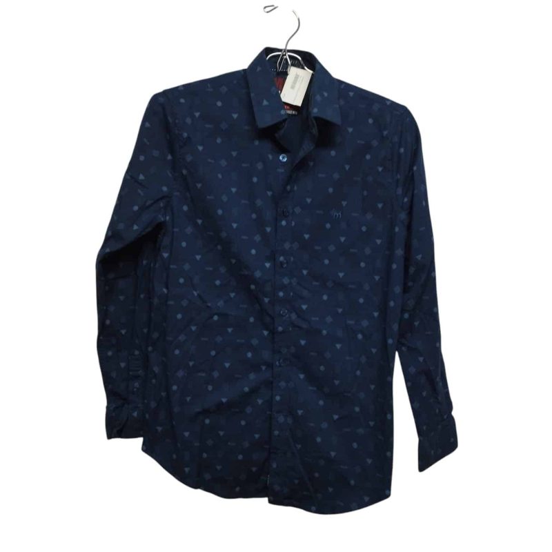 CAMISA AZUL CIRCULOS TRIANGULOS MISTRAL T 16