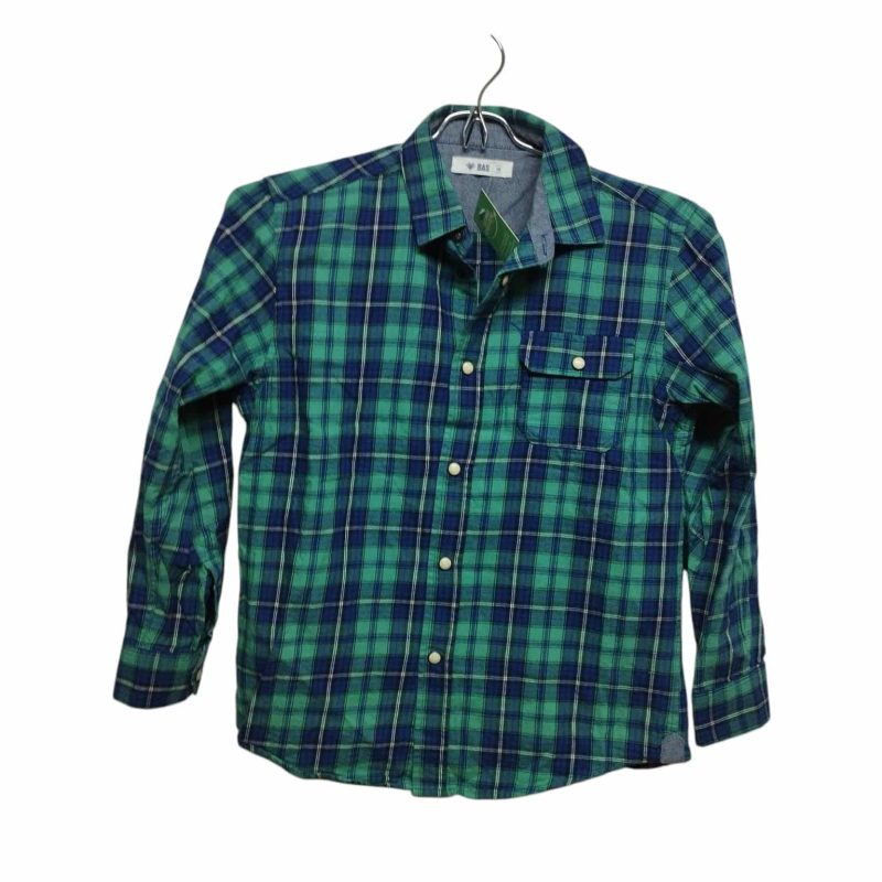 CAMISA CUADROS VERDE AZUL BAS T 10