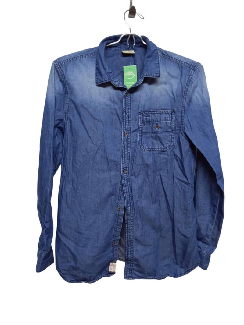 CAMISA JEAN AZUL ZARA T 13/14