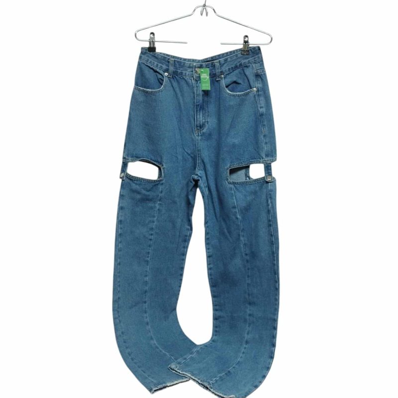 JEAN WIDE LEG ABERTURAS LATERALES INDIAN T 40