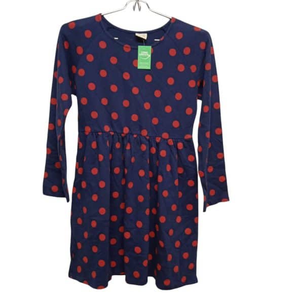 VESTIDO ALG AZUL LUANARES ROJOS ZARA T10