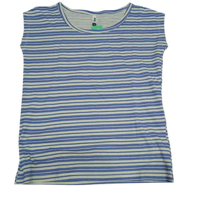 REMERA A RAYAS BEIGE CELESTE M/C INDIAN T S