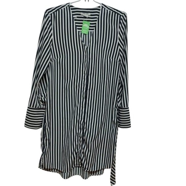 CAMISOLA RAYAS BCO AZUL H&M T 38 C /LAZO