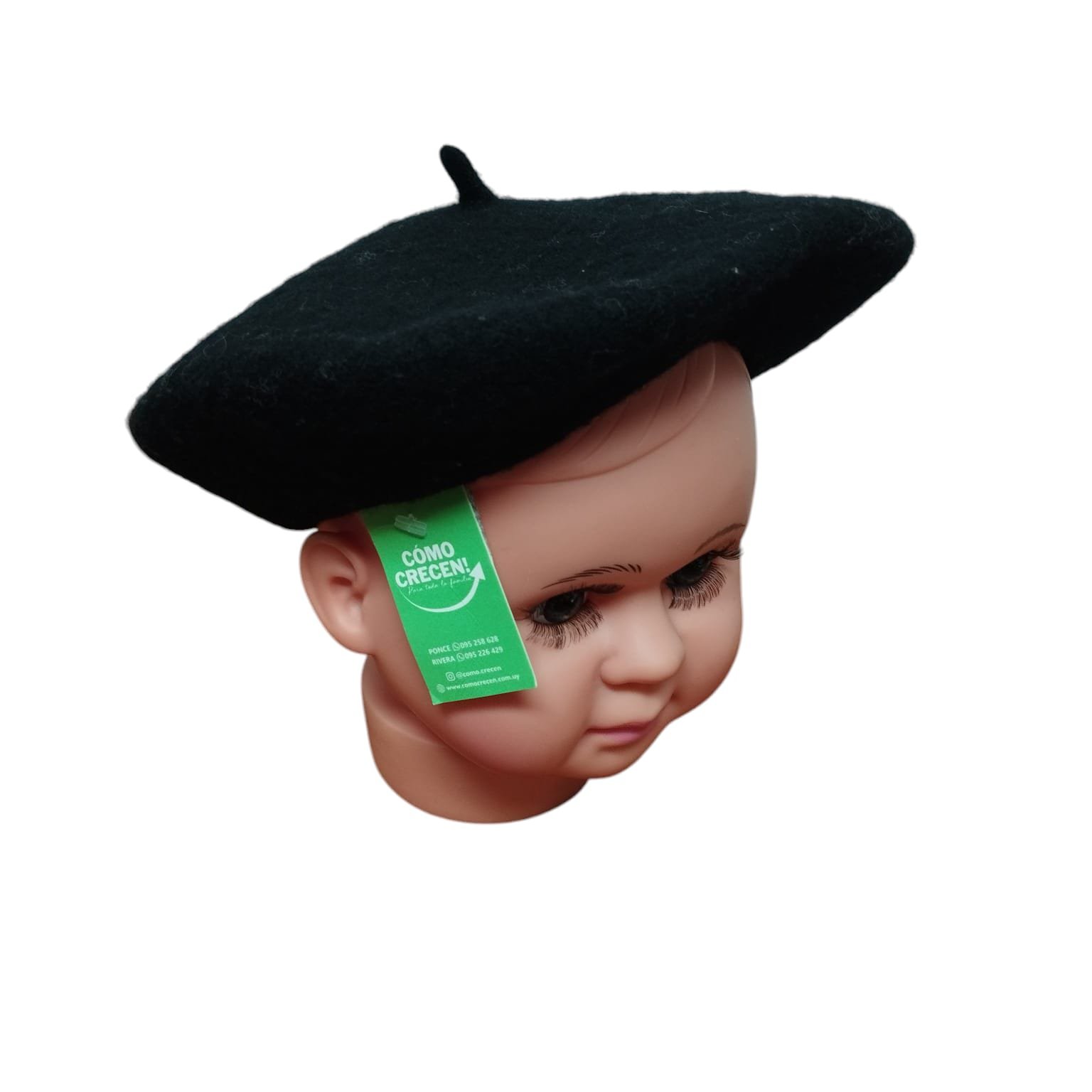 BOINA PAÑO NEGRA LOC KIDS T U