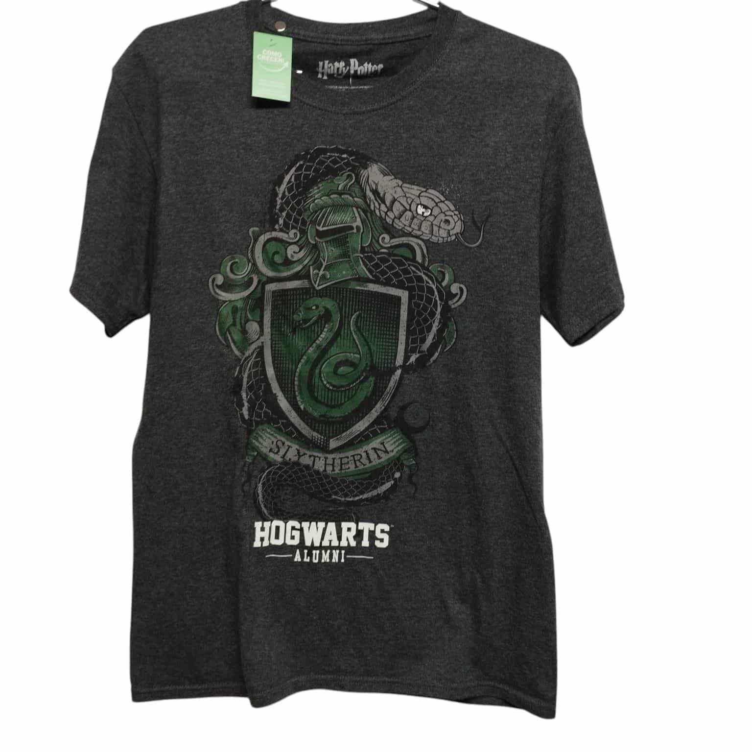 REMERA ALG GRIS SERPIENTES  SLYTHERIN HARRY POTTER T S