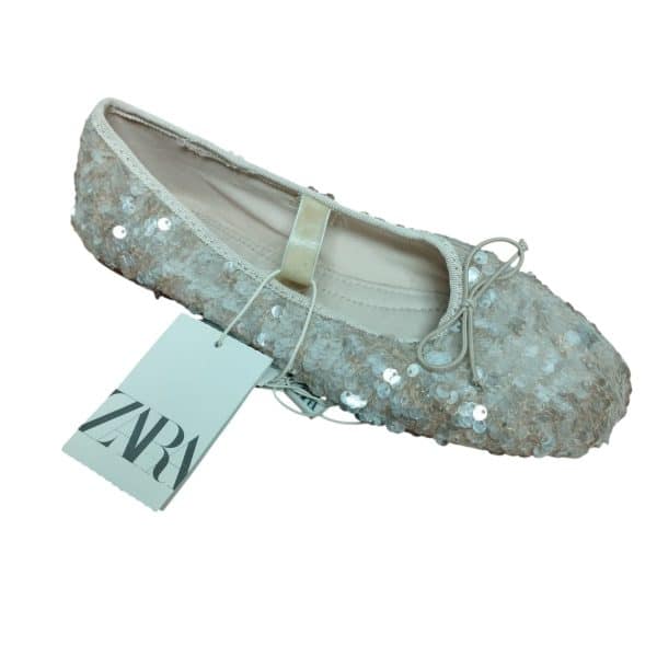 GUILLERMINAS CREMOITA LENTEJUELAS ZARA T 36 NUEVAS