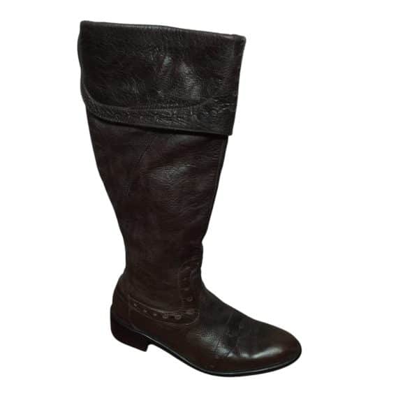 BOTAS LARGAS CUERO MARRON KETZIA T 37 AP