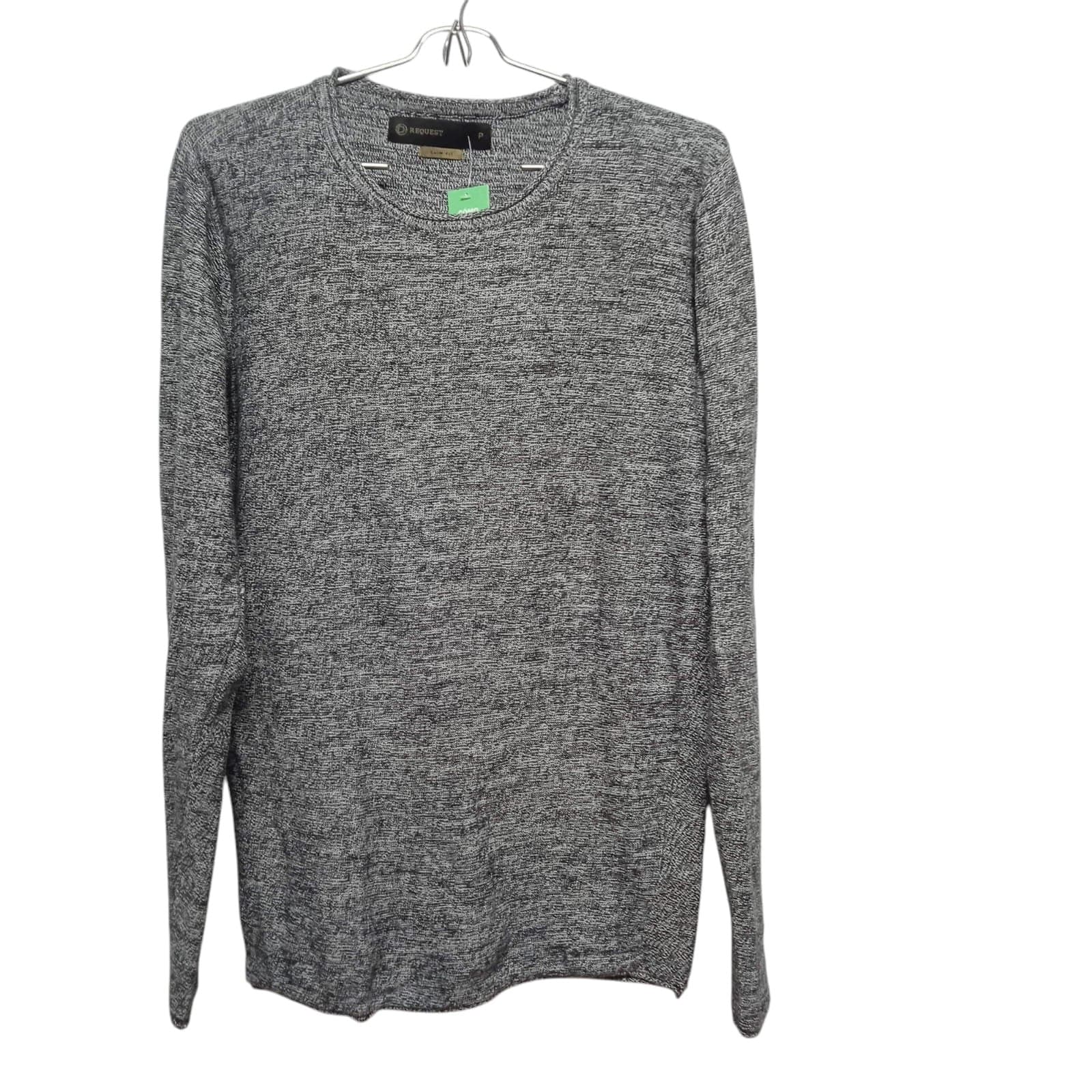 BUZO HILOJASPEADO NEGRO GRIS REQUEST T P