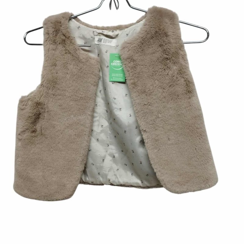 CHALECO PELUDITO MARRON H&M T 6-8