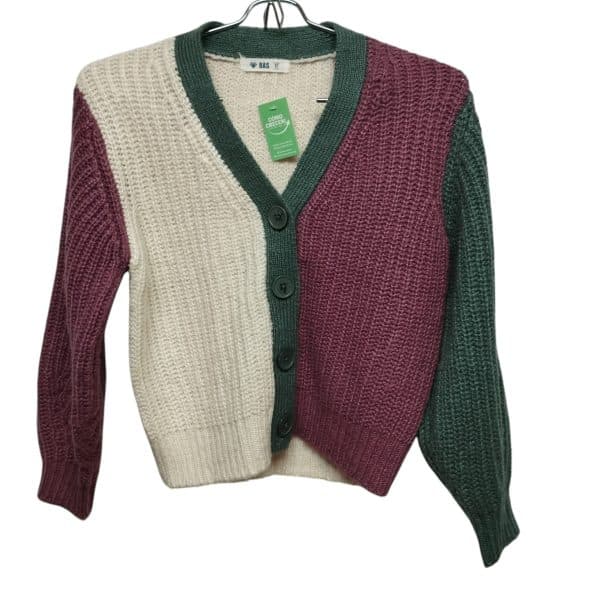 SACO LANA CREMITA VERDE LILA BAS T 10