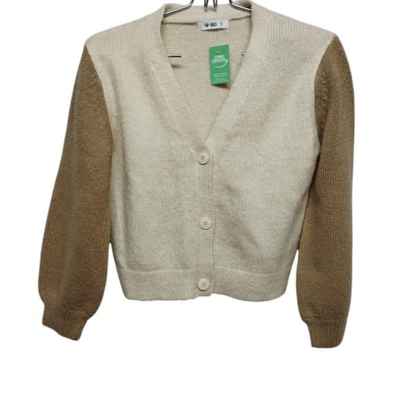 SACO LANA CREMITA MARRON BAS T 10