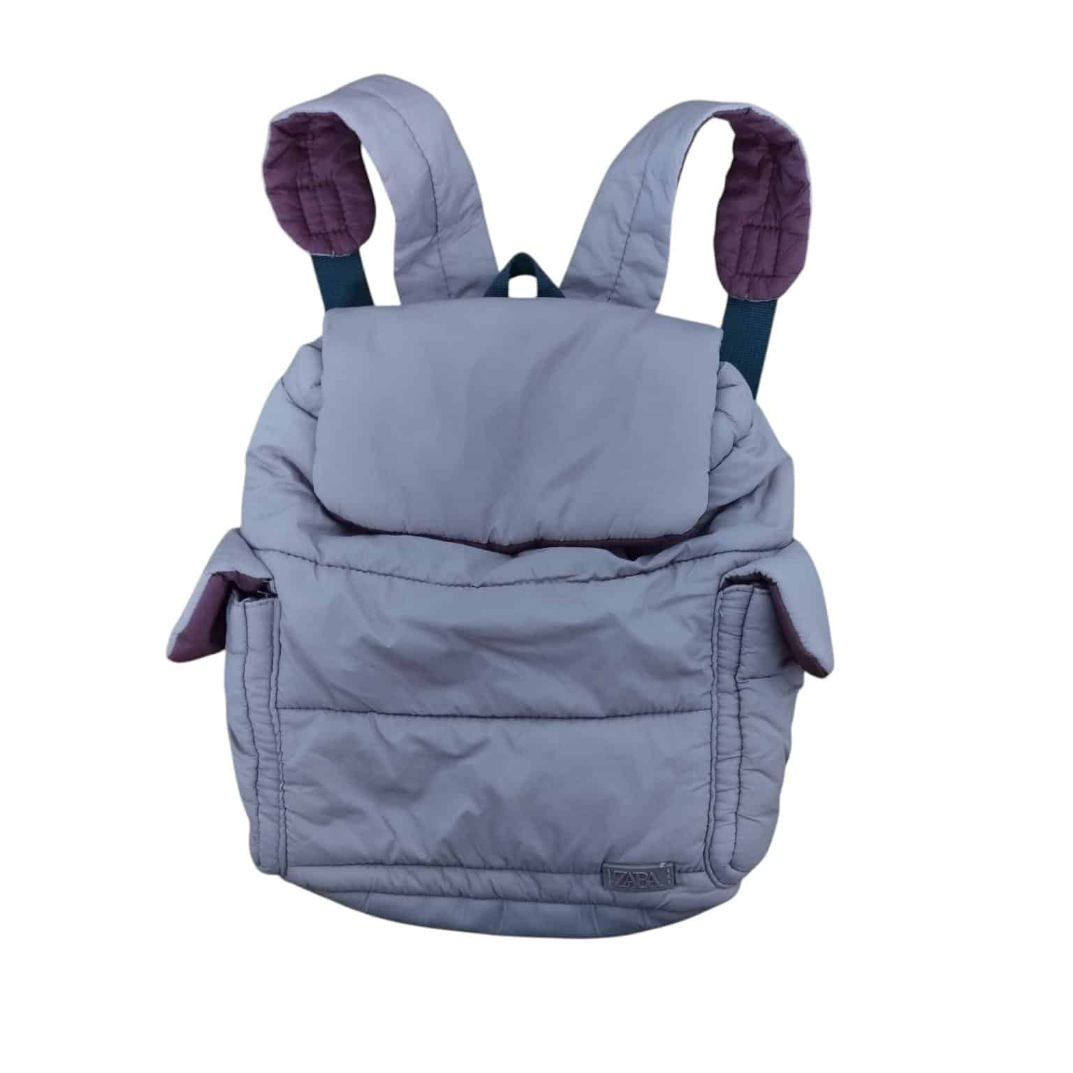 MOCHILA NYLON ROSADA BORDO ZARA MCH BOLSILLO