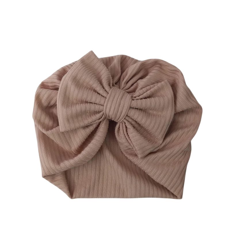 GORRO ALG BEIGE MOÑA GDE BB