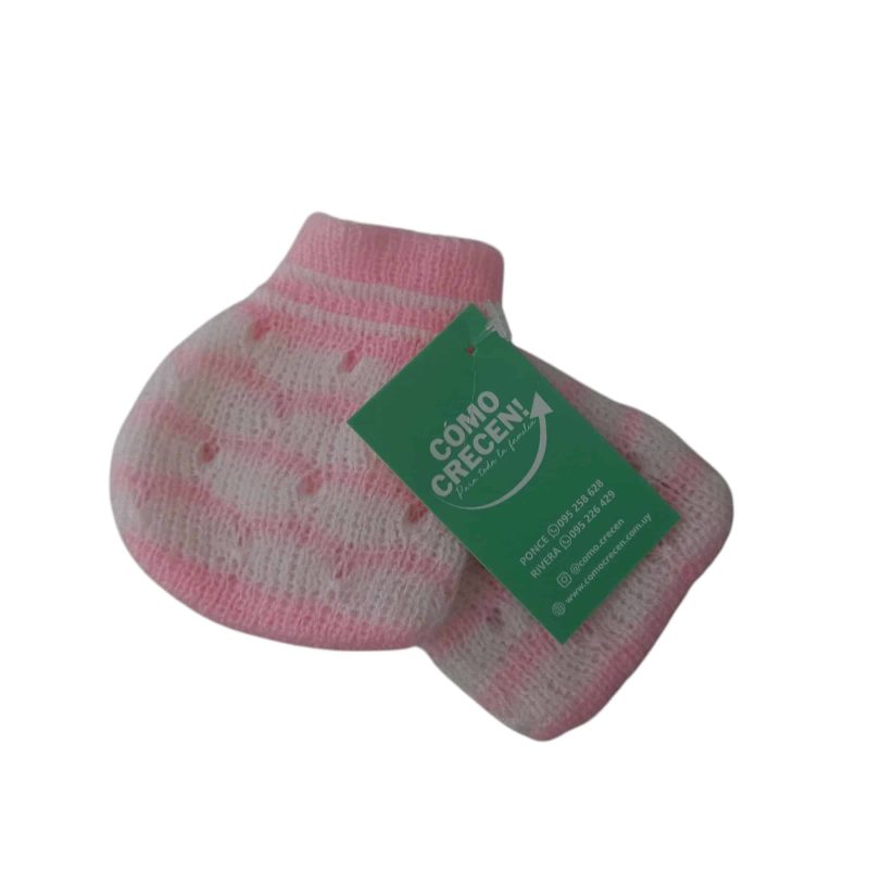 MITONES LANA BCO ROSA CALADO