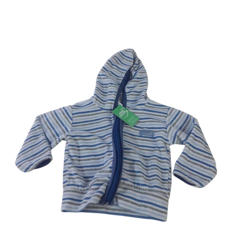 CAMPERA PIEL DURAZNO BCO AZUL GRIS BCO CLOCHETT TG 3M APROX