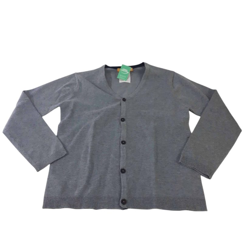 SACO TEJIDO GRIS LISO ZARA T9/10