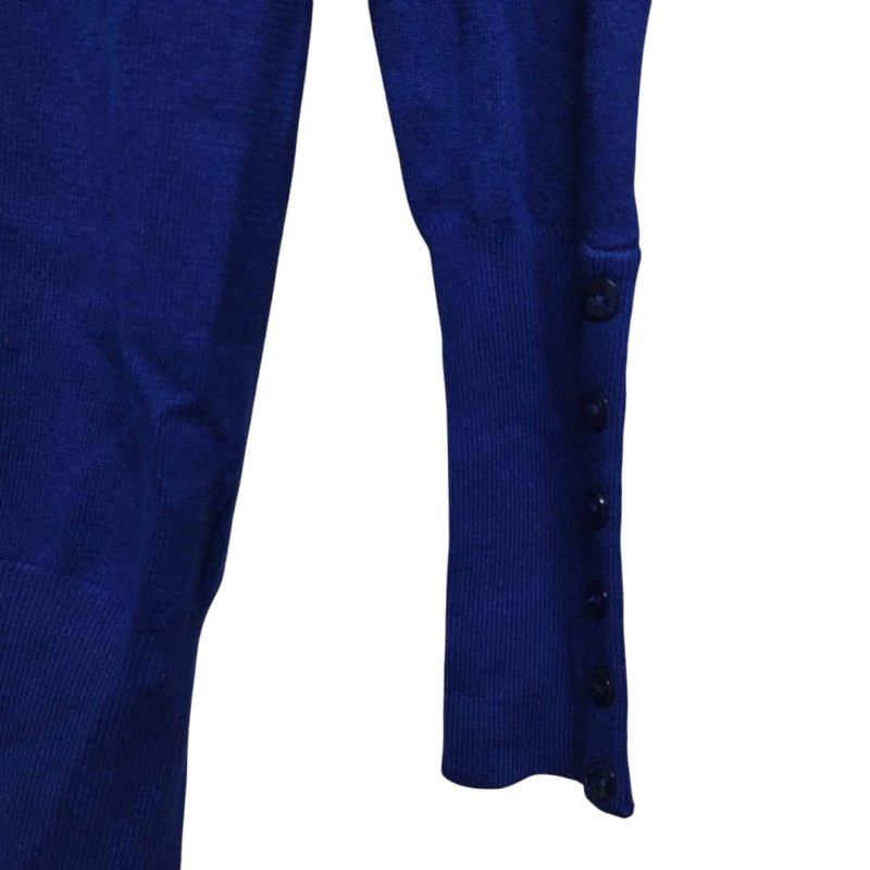 BUZO ESC EN V AZUL BOTONES EN PUÑOS ZARA T S NVO - Imagen 2
