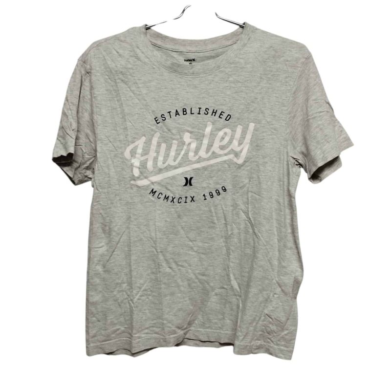 REMERA GRIS HURLEY BCO T S