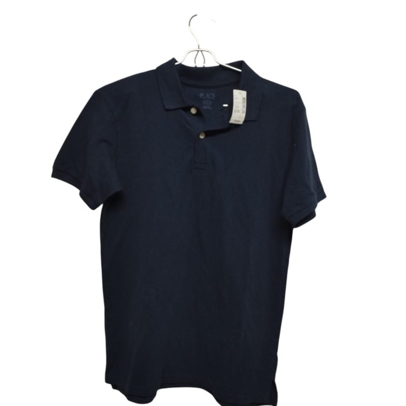 REMERA AZUL CUELLO BOTONES PLACE T 14 NVA