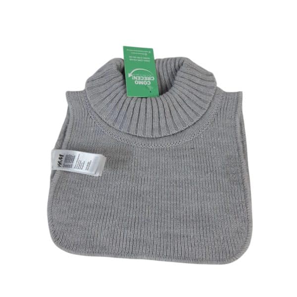 CUELLO LANA GRIS H&M CON PETO