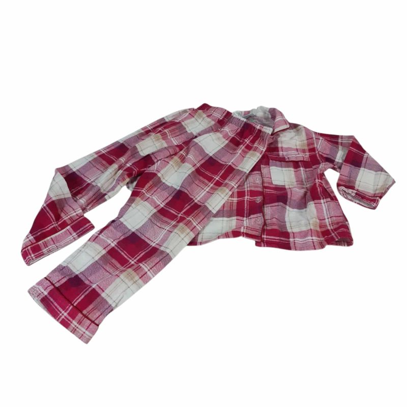 PIYAMA CAMISA Y PANT VILLELA CUADRILLE ROSA SACKS T6 GT